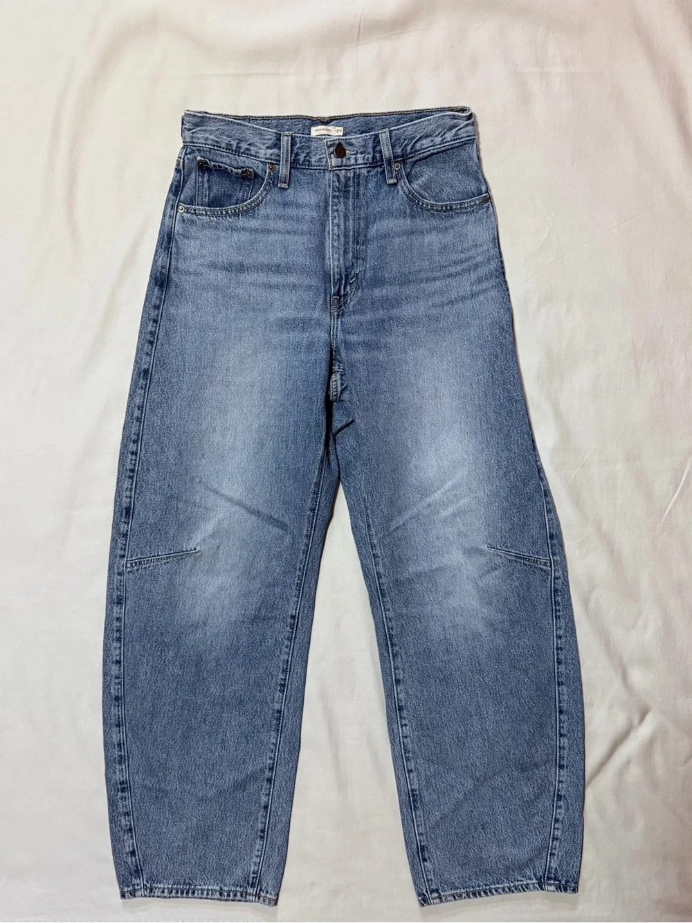 Levi's Cinch Barrel‎ Medium Wash Women's Denim Jeans Size 29 100% Cotton